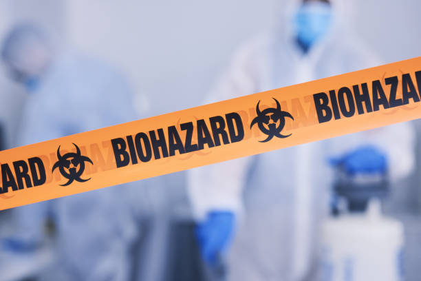Professional Biohazard Cleanup technician working in Metuchen, NJ